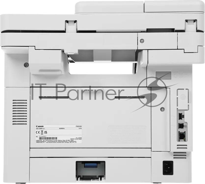 МФУ лазерное Canon I-SENSYS MF463dw II, (7188C008), (A4, 40ppm, 1200dpi print, 600dpi scan, 1200MHz, 1Gb, Duplex, DADF50, 250sheets+100universal tray, PostScript USB, RJ-45, Wi- Fi) (Cart. 070/070H)