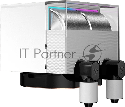 Система водяного охлаждения PcCooler DS360 Display ARGB Soc-AM5/AM4/1200/1700/1851 белый 4-pin 39.8dB Al LCD 310W Ret (DS360-WHAWXY-GL)