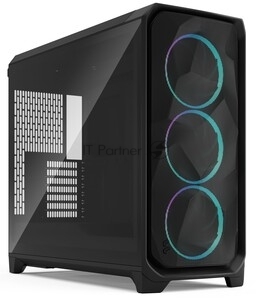 Корпус Fractal Design Meshify 3 Black Solid, Midi-Tower, чёрный, 3 x 140 мм