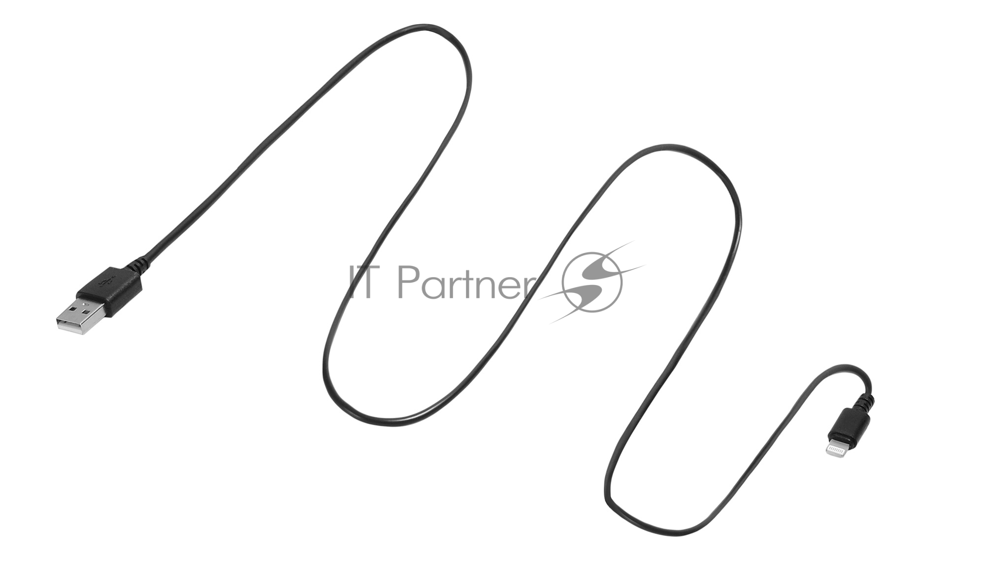 Кабель SunWind USB (m)-Lightning (m) 1.2м черный блистер