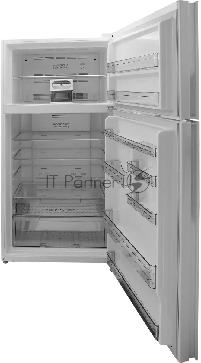 Холодильник Hitachi R-V660PUC7-1 TWH белый текстур. двухкамерный инвертер 405/145л морозилка сверху