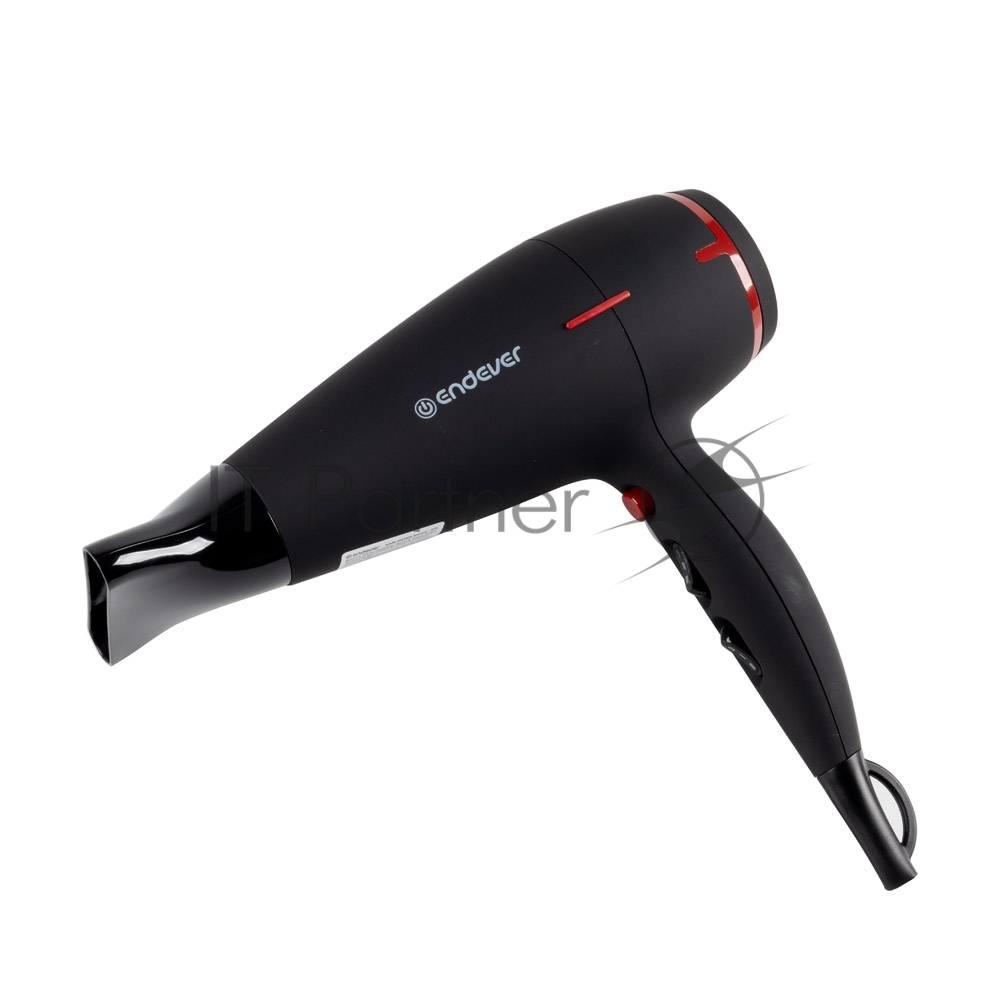Фен Endever Aurora-472 черный, 2400 Вт, ионизация