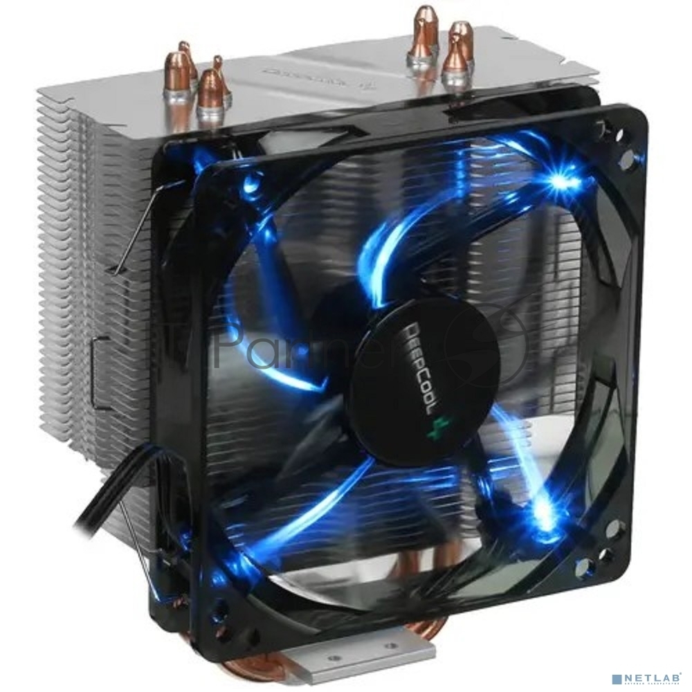 Кулер Deepcool GAMMAXX 400 BLUE BASIC серебристый 120мм алюминий+медь 1500rpm 30db 4-pin 130W 154мм