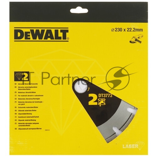 Диск алмазный по бет. DeWalt DT3773 (00000015138) d=23 0мм d(посад.)=22.2 мм (угловые шлифмашины)