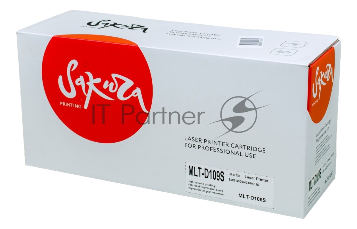 Картридж лазерный Sakura MLTD109S для Samsung SCX-4300/4310/4315, черный, 2000 к.