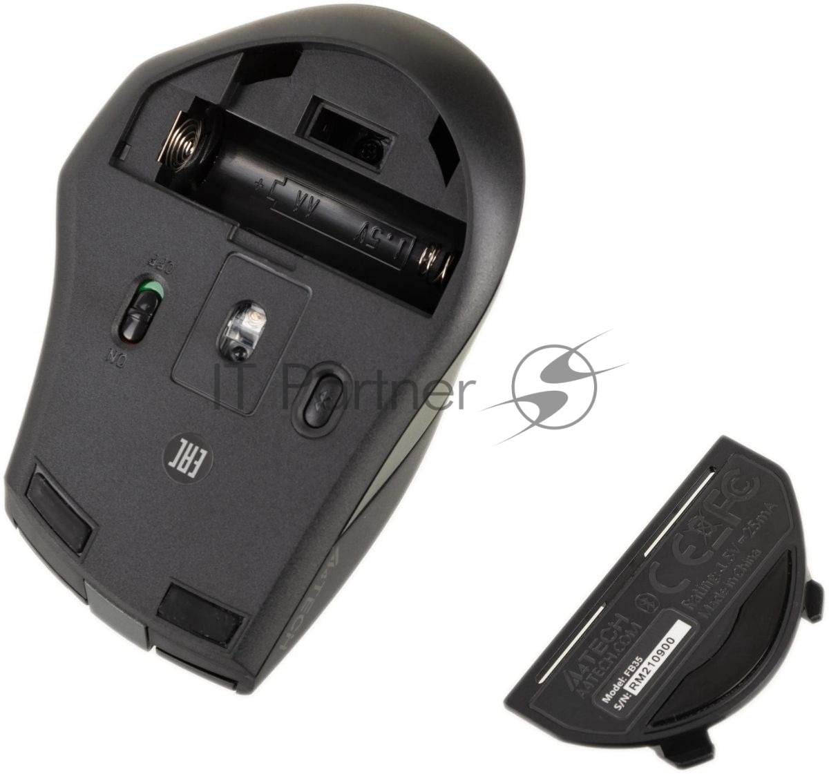 Мышь беспроводная A4Tech Fstyler FB35 зеленый/черный, 2000 dpi, радиоканал, Bluetooth, USB, кнопки - 6