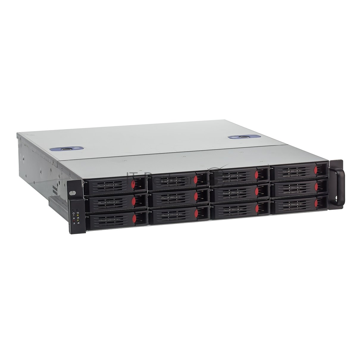 Exegate EX281295RUS Серверный корпус ExeGate Pro 2U550-HS12 <RM 19", высота 2U, глубина 550, БП 1U-600ADS,12xHotSwap, USB>