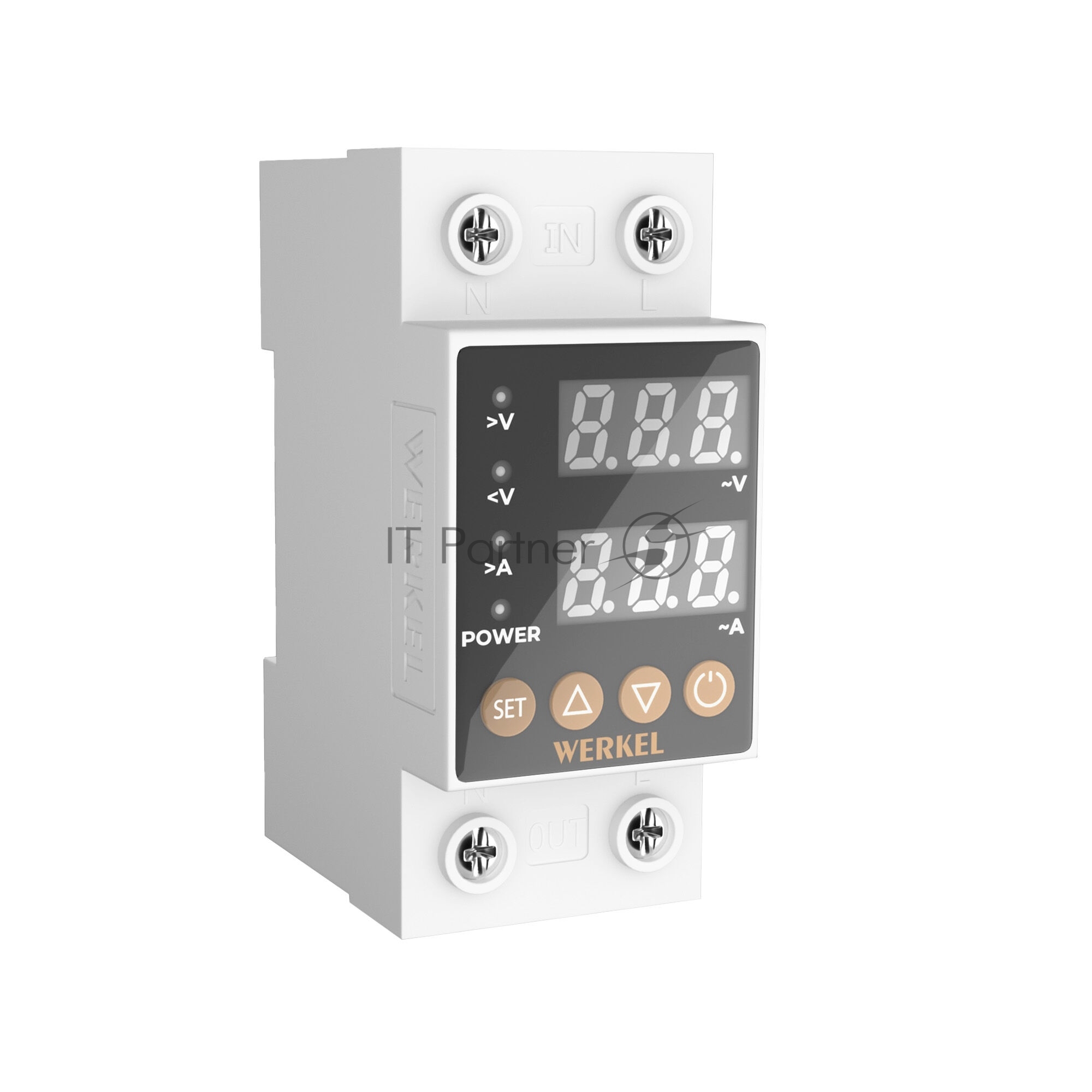 Реле напряжения Werkel 1P+N 63А W932P63R