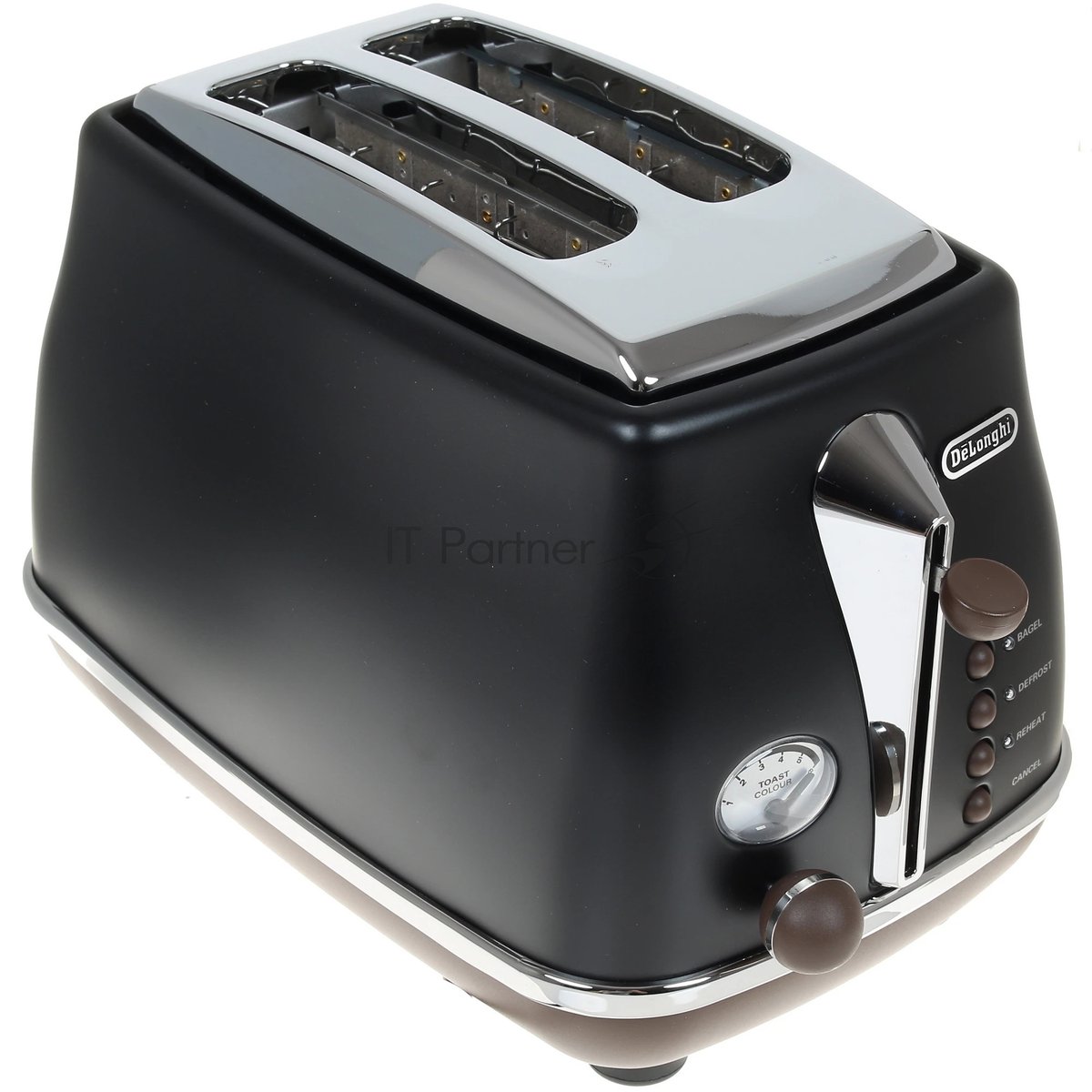 Тостер DeLonghi CTOV2103.BK черный, 900 Вт, 2 слота
