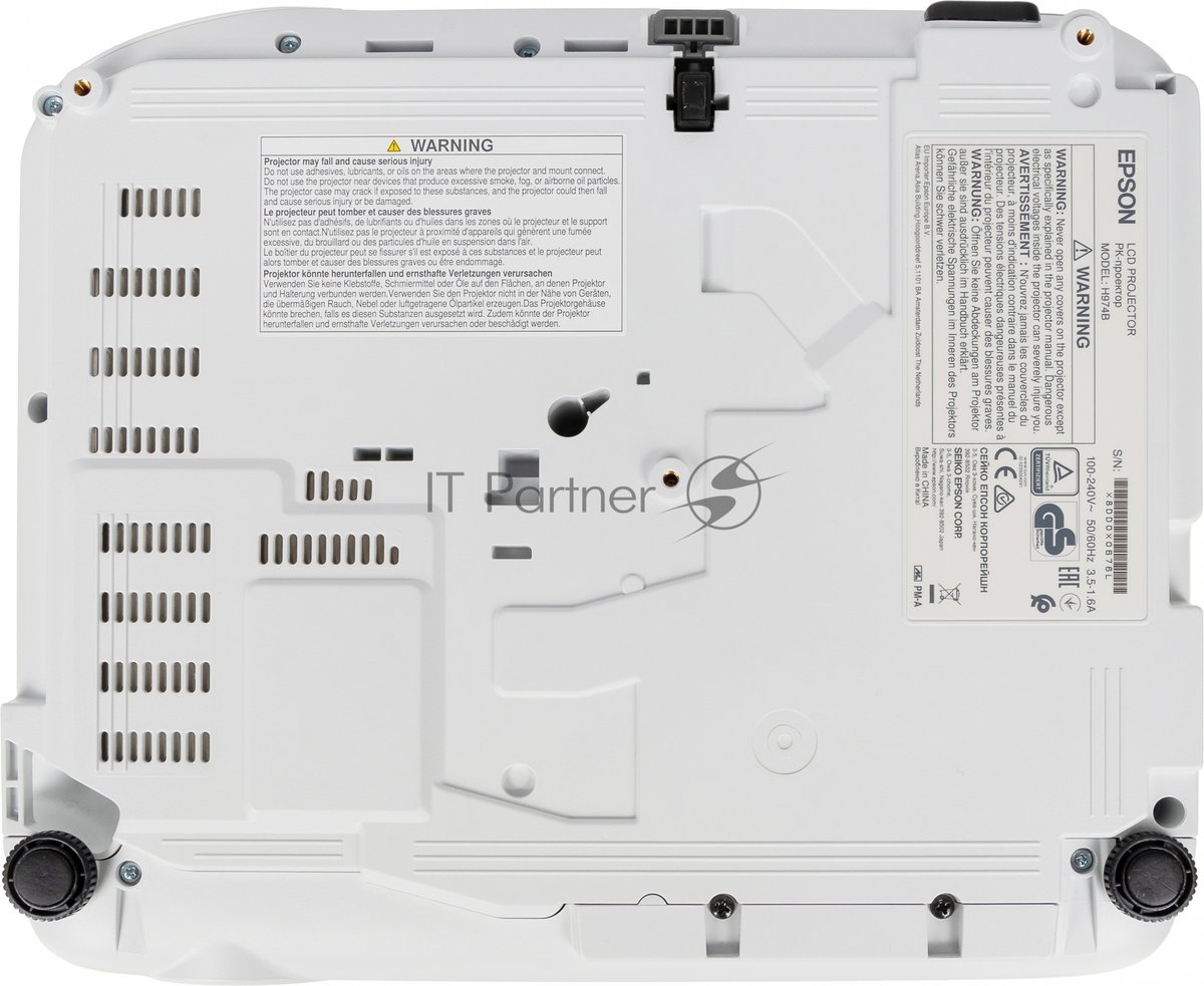 Проектор Epson EB-FH06 белый (LCD, 1920×1080, 3500Lm, 16000:1, 2.7 kg) (V11H974040)
