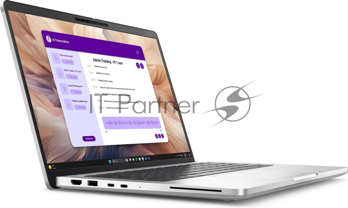 Ноутбук Dell Pro 14 Plus, 14" (1920x1200) IPS/Intel Core Ultra 7 265U/32 ГБ DDR5/1024 ГБ SSD/Intel Graphics/Linux, Серебристый (Pro14Plus-7315)