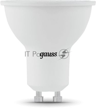 Лампа светодиодная Gauss черный 5Вт цок.: GU10 рефлек. 220B 4100K св. свеч. бел. ней. MR16 (упак.: 10 шт)