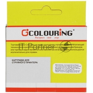 Colouring CG-C9351CE Картридж струйный CG-C9351CE №21XL для принтеров HP DJ 3920/3940/PSC1410 Black пигмент Colouring