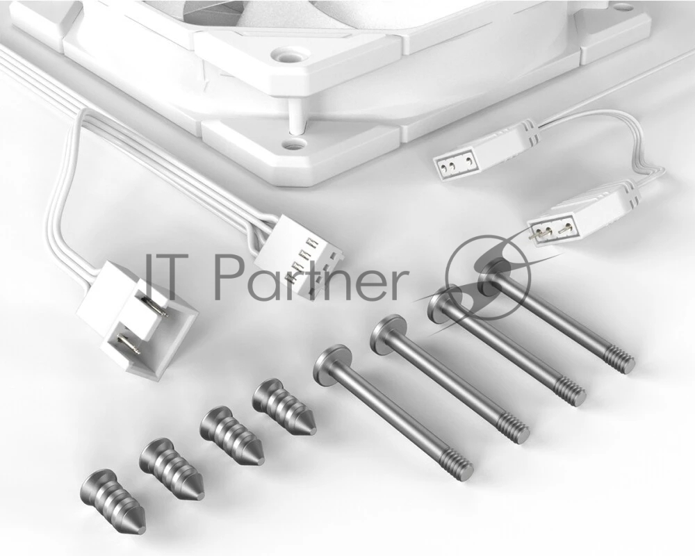 Вентилятор для корпуса ID-COOLING TF-12025-PRO-ARGb TRIO WHITE (3 pcs, 120мм, 1800rpm, 35.2 дБ, PWM 4-pin, ARGb, белый) (TF-12025-PRO-ARGb TRIO WHITE)
