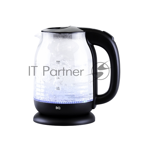 Чайник электрический BQ KT1833G черный/стальной, 2200 Вт, 1.7 л