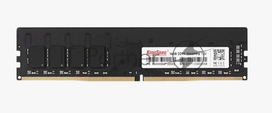 Оперативная память KingSpec, DDR4, 16GB (1x16GB), 2666MHz, CL18, DIMM