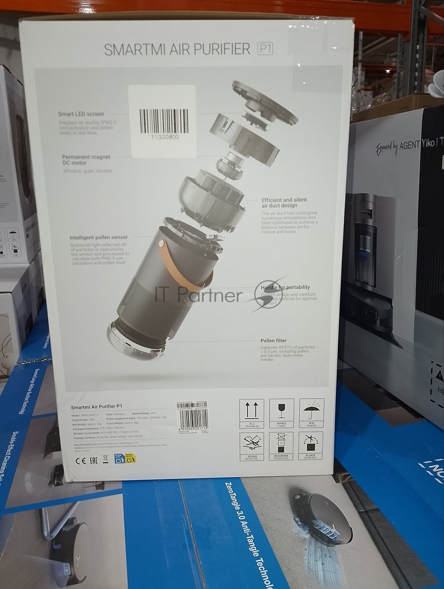 (Поврежденная упаковка) Очиститель воздуха Smartmi Air Purifier P1 dark grey