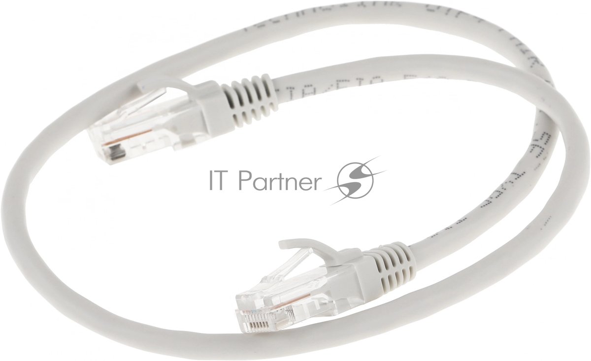 Патч-корд 5-970 0.5 1G UTP 4 пары cat.5e CCA molded 0.5м серый RJ-45 (m)-RJ-45 (m)