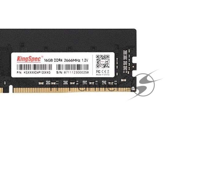 Память DDR4 16GB 2666MHz Kingspec KS2666D4P12016G RTL PC4-21300 CL18 DIMM 288-pin 1.2В single rank Ret