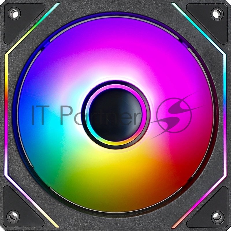 Вентилятор для корпуса Aerocool/Formula Floe 12BK ARPW ARGb черный, 120 мм, 1500 об/мин, 26.8 дБ, 4 pin