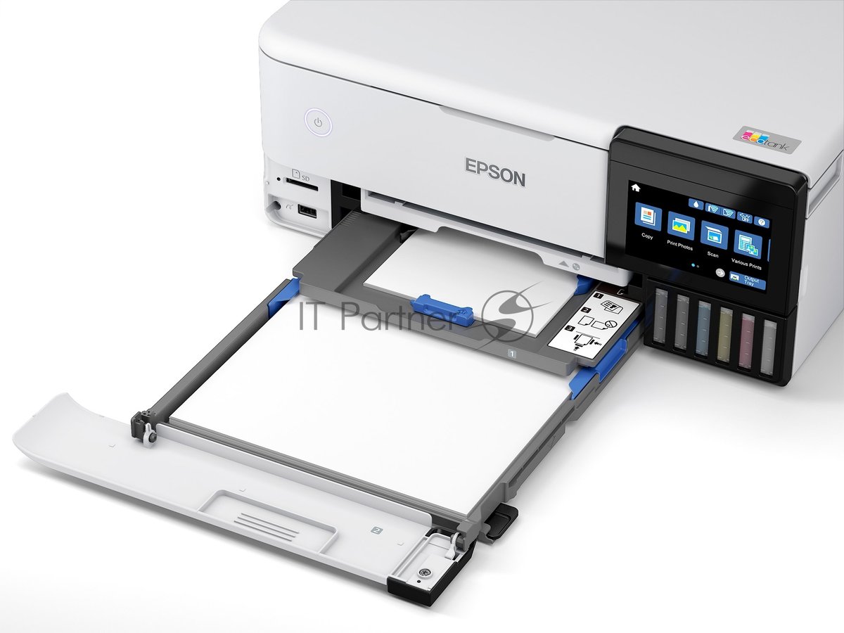 МФУ струйное Epson L8160 (C11CJ20404/403/402) A4 Duplex Net WiFi USB RJ-45 черно-белый