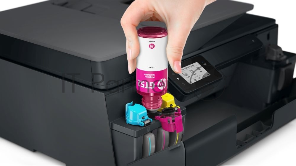 МФУ струйное HP Smart Tank 615 AiO (Y0F71A), A4, цветной, печ. до 22 стр/мин. (ч/б) до 16 стр/мин. (цвет), скан. до 5 стр/мин. (ч/б) 3 стр/мин. (цвет), 1200 x 1200 dpi (ч/б печать, скан.) 1200 x 4800 dpi (печать цвет), USB, Wi-Fi, BlueTooth, Air Print, Mopria