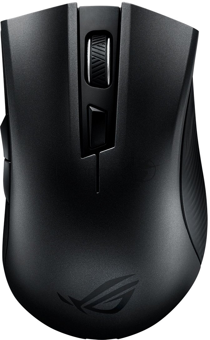 Мышь Asus - ROG Strix Carry, Беспроводная, 2.4 ГГц, Optical, 50 - 7200 dpi, 6 btns, gaming, цвет чёрный, 90MP01B0-B0UA00