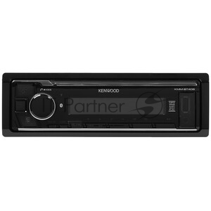 Автомагнитола Kenwood KMM-BT408, 1 DIN, Bluetooth, USB Type-A, AUX, съёмная панель