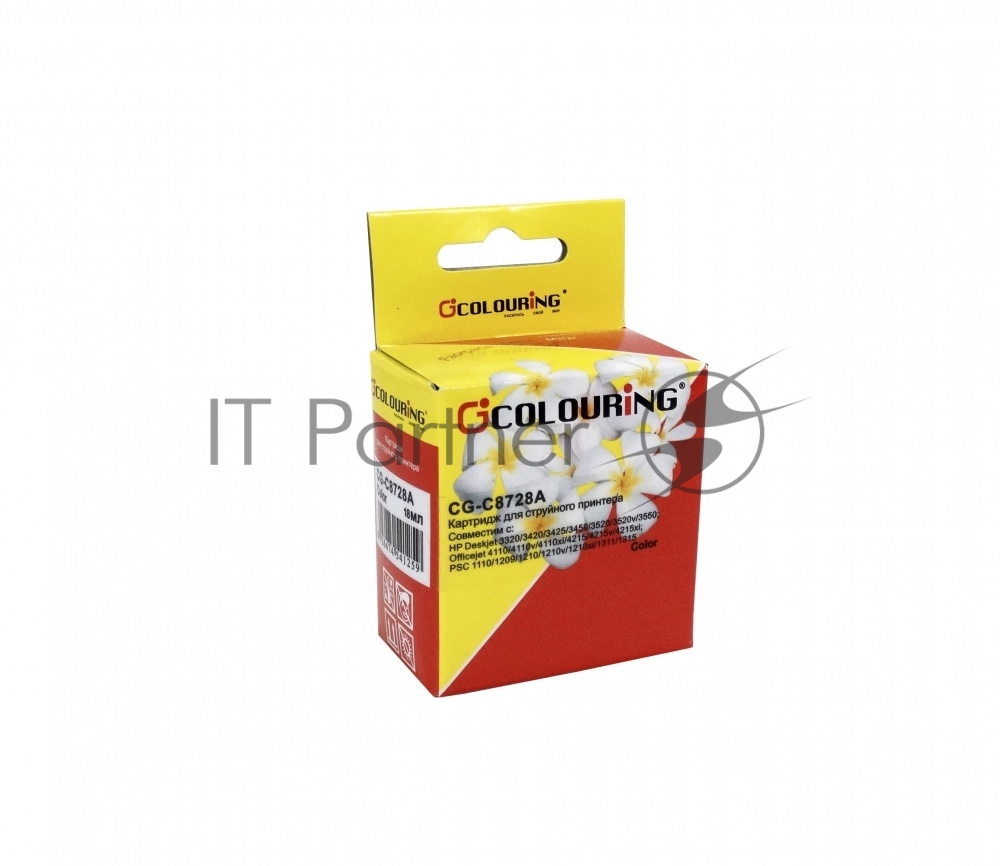 Картридж струйный Colouring CG-C8728A для принтеров HP DJ 3320/3420/3845 Color водн Colouring