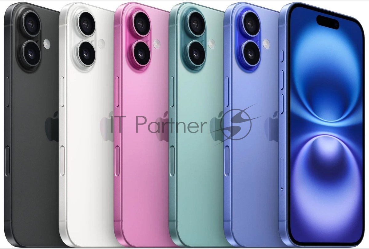 Смартфон Apple iPhone 16, 8/128Gb, черный