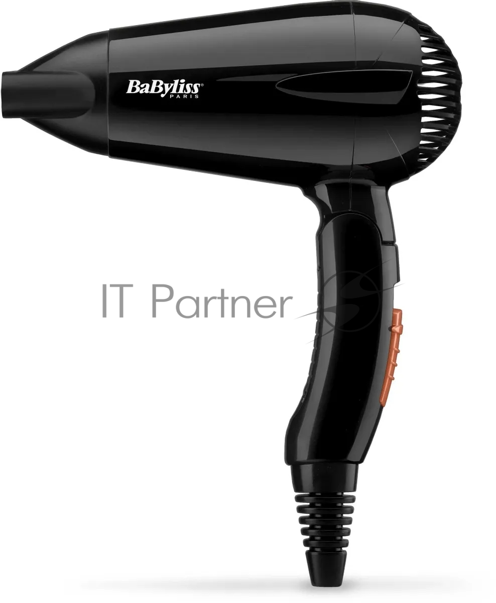Фен BaByliss 5344E черный, 2000 Вт, компактный
