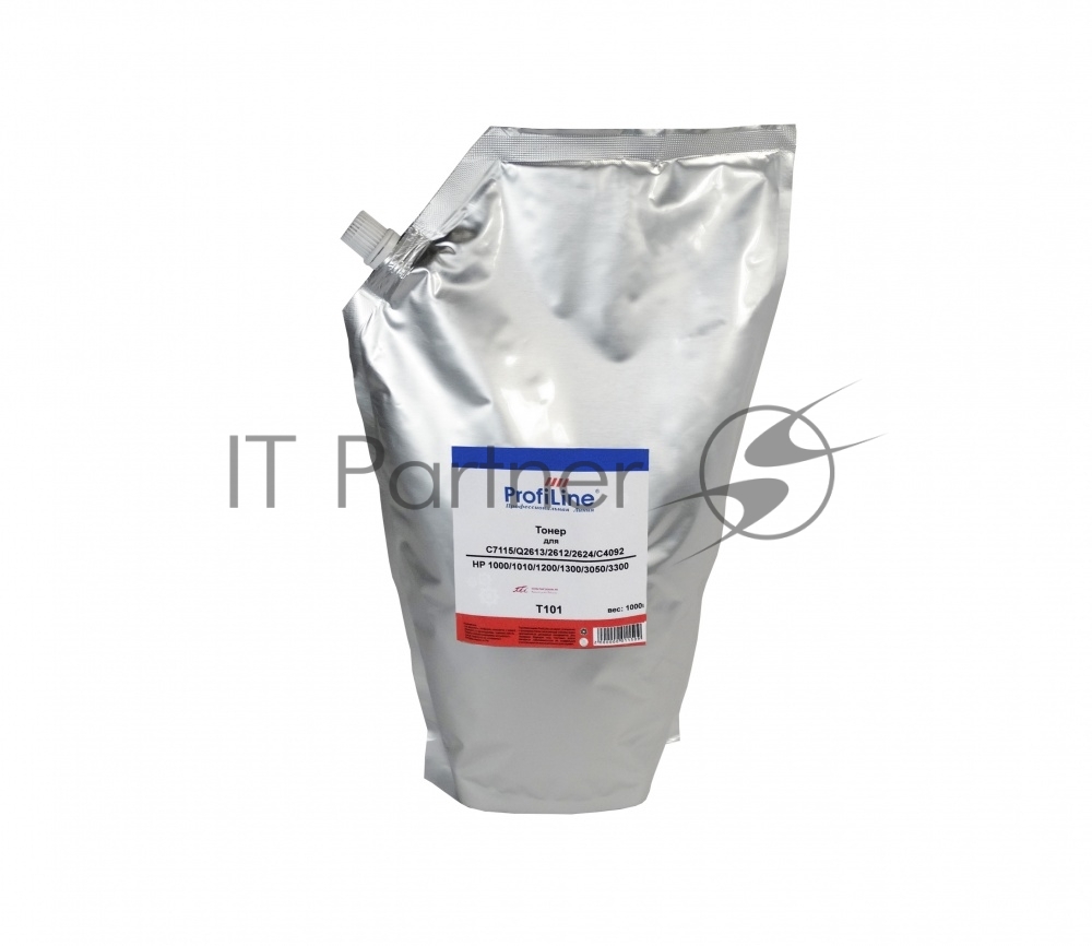 Тонер ProfiLine PL-C7115/Q2613/2612/2624/C4092 для принтеров HP 1010/1020/3015/3020/3050/1300/1150/1000/1005/1200/3300/1100/3200 1000 гр (T101) пр-во TTI Фасовка РФ SOFT