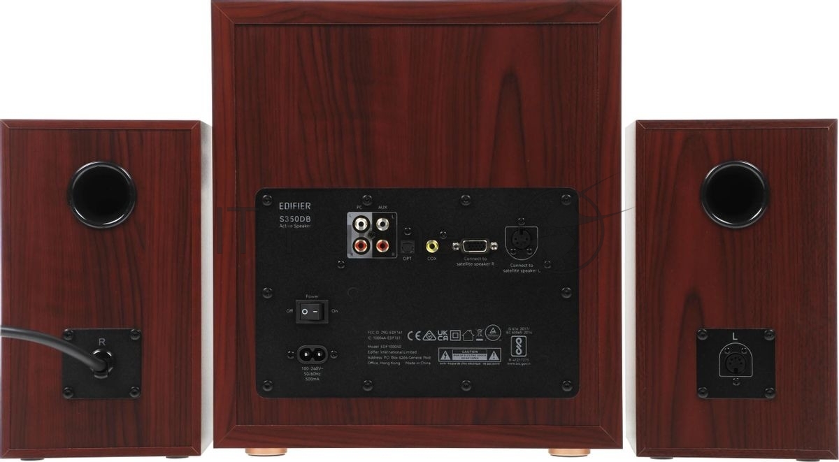 Акустическая система Edifier S350DB Brown 2.1,150W RMS, дерево, Bluetooth aptX
