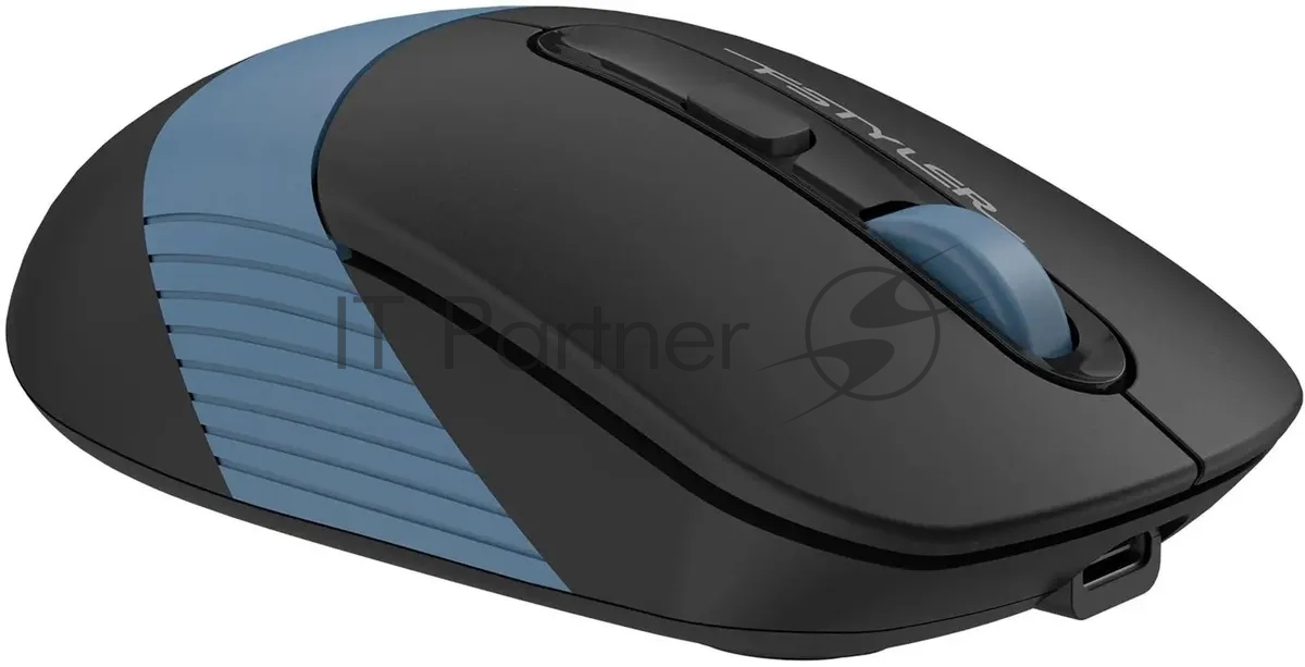 Мышь беспроводная A4Tech Fstyler FB10CS черный/синий, 2000 dpi, радиоканал, Bluetooth, USB, кнопки - 4