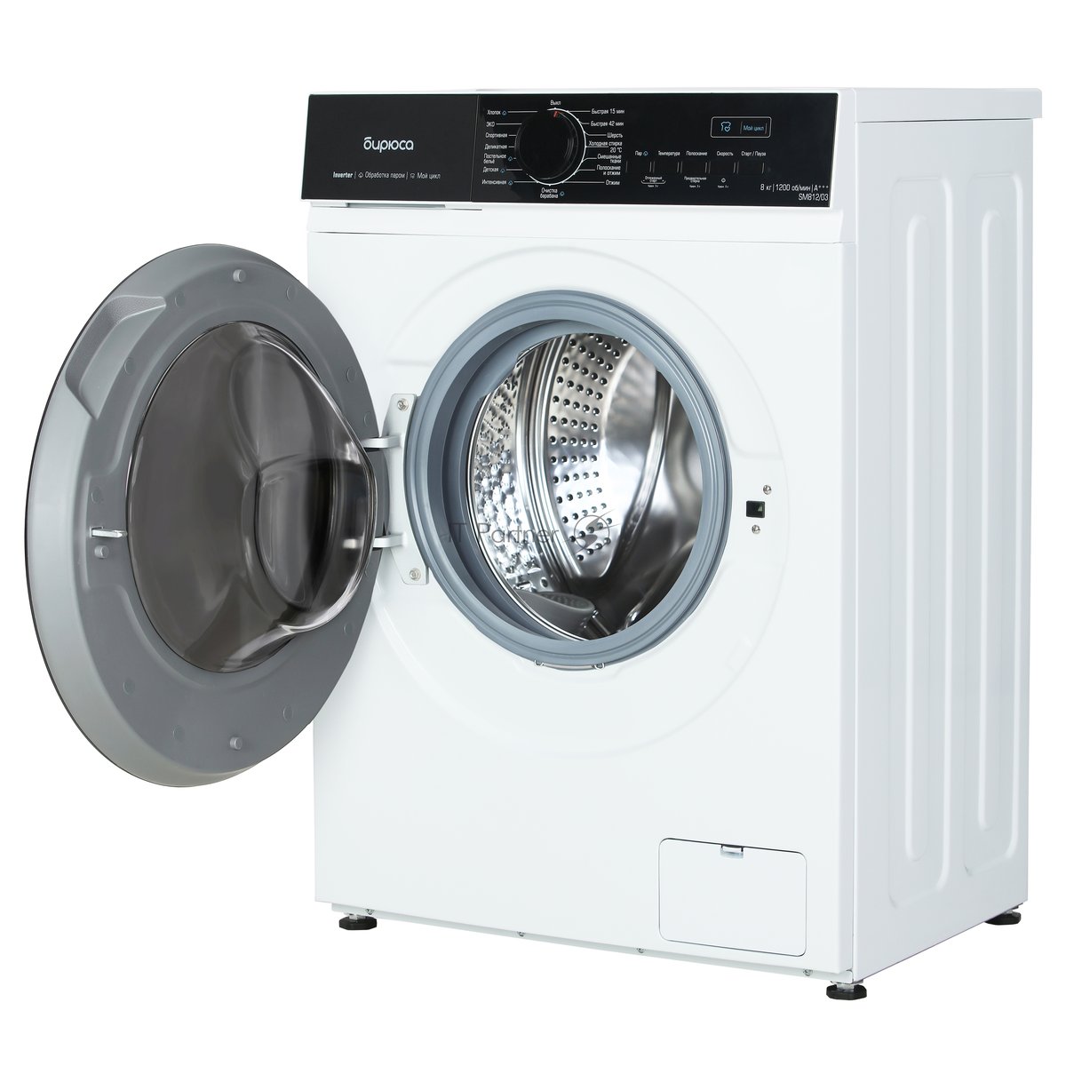 Стиральная машина Бирюса WM-SM812/03 белый, загрузка фронтальная 8 кг, 1200 об/мин, класс: А+++