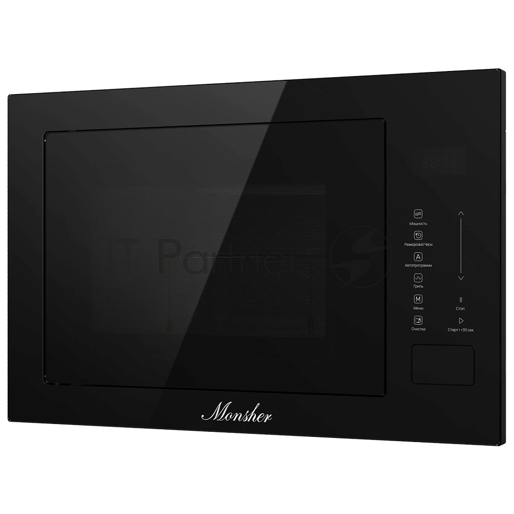 Встраиваемая микроволновая печь MONSHER MMH 1025 Noir черный, 25 л, 850 Вт, переключатели - сенсор