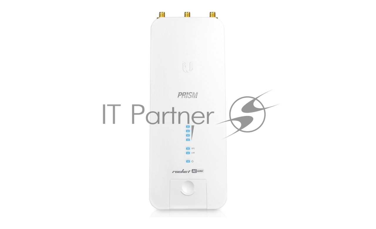 Точка доступа Ubiquiti RP-5AC-Gen2 Rocket 5AC PRISM Gen 2 Радиоустройство 5 ГГц, PtMP/PtP, airMAX ac, 2x RP-SMA, фильтры airPrism, GPS Sync