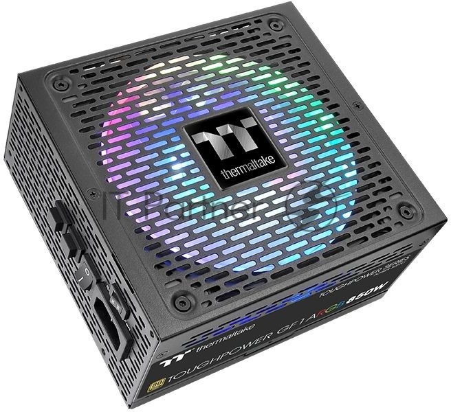 Блок питания Thermaltake ATX 850W Toughpower GF1 ARGB 80+ gold (24+4+4pin) APFC 140мм fan color LED 12xSATA Cab Manag RTL