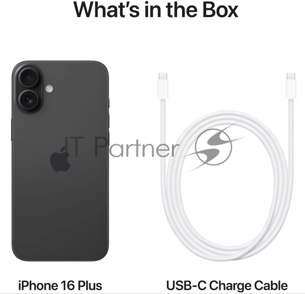 Смартфон Apple iPhone 16, 8/128Gb, черный