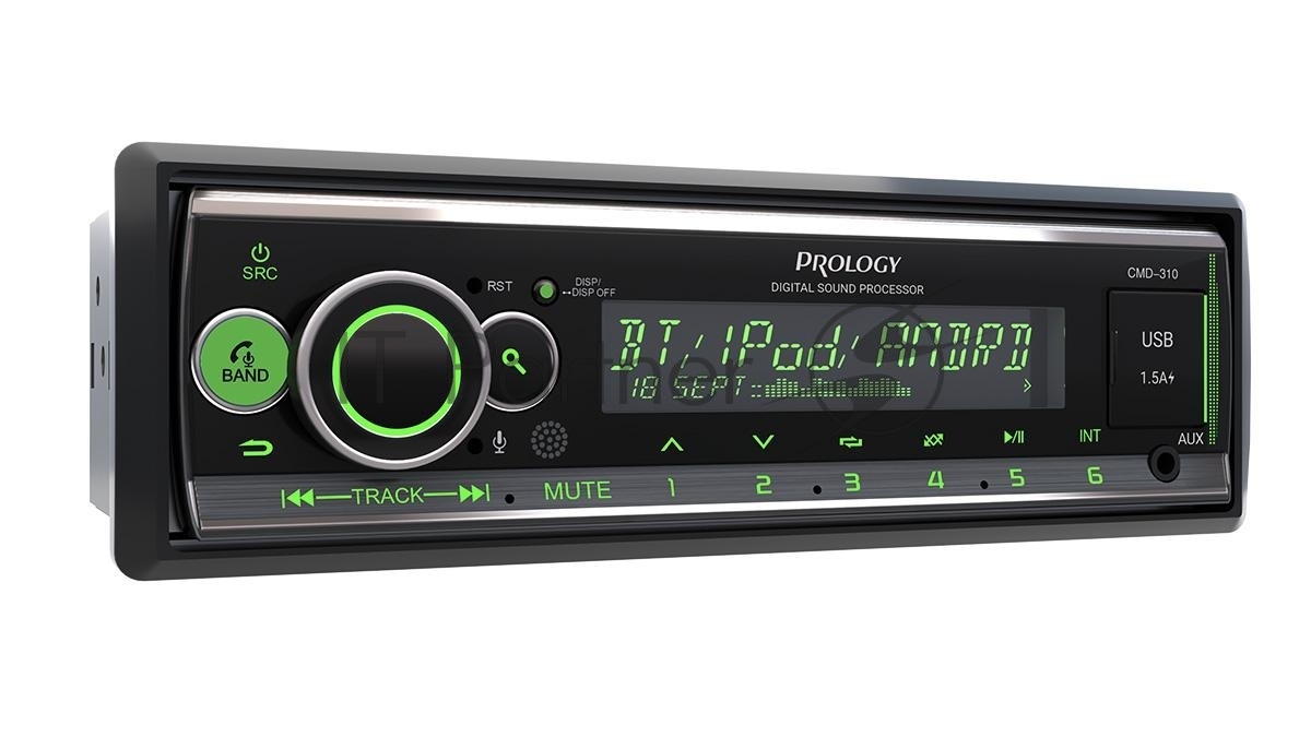 Автомагнитола Prology PRCMD310, 1 DIN, Bluetooth, USB, AUX