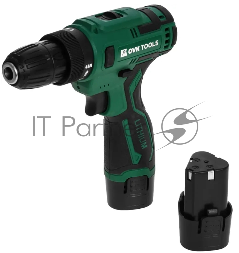 Дрель-шуруповерт Ovk Tools OTCS3AA-12V-1.5A, 12 В, 1,5 Ач, 26 Нм, щеточный