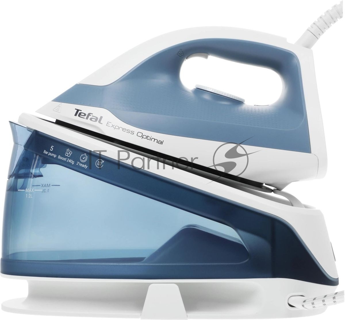Парогенератор Tefal SV4110E0 синий/ белый, 2200 Вт, 110 г/мин, 190 г/мин, 1200 мл