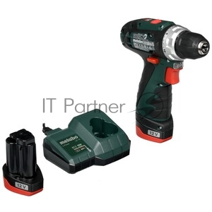 Дрель-шуруповерт Metabo PowerMaxx BS BL 12, 12 В, 2 Ач, 38 Нм, бесщеточный