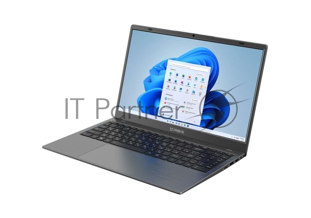 Ноутбук IRBIS GroovyBook 15 Core I5-13600H, 16GB LPDDR5 +512Gb NVME SSD,15,6"LCD 1920*1080 IPS ,Intel AX101 WIFI,Front camera: 2MP,TPM2.0, 7.7V 6000mha battery, TYPE C full function,Windows 11 Pro RUS,Grey