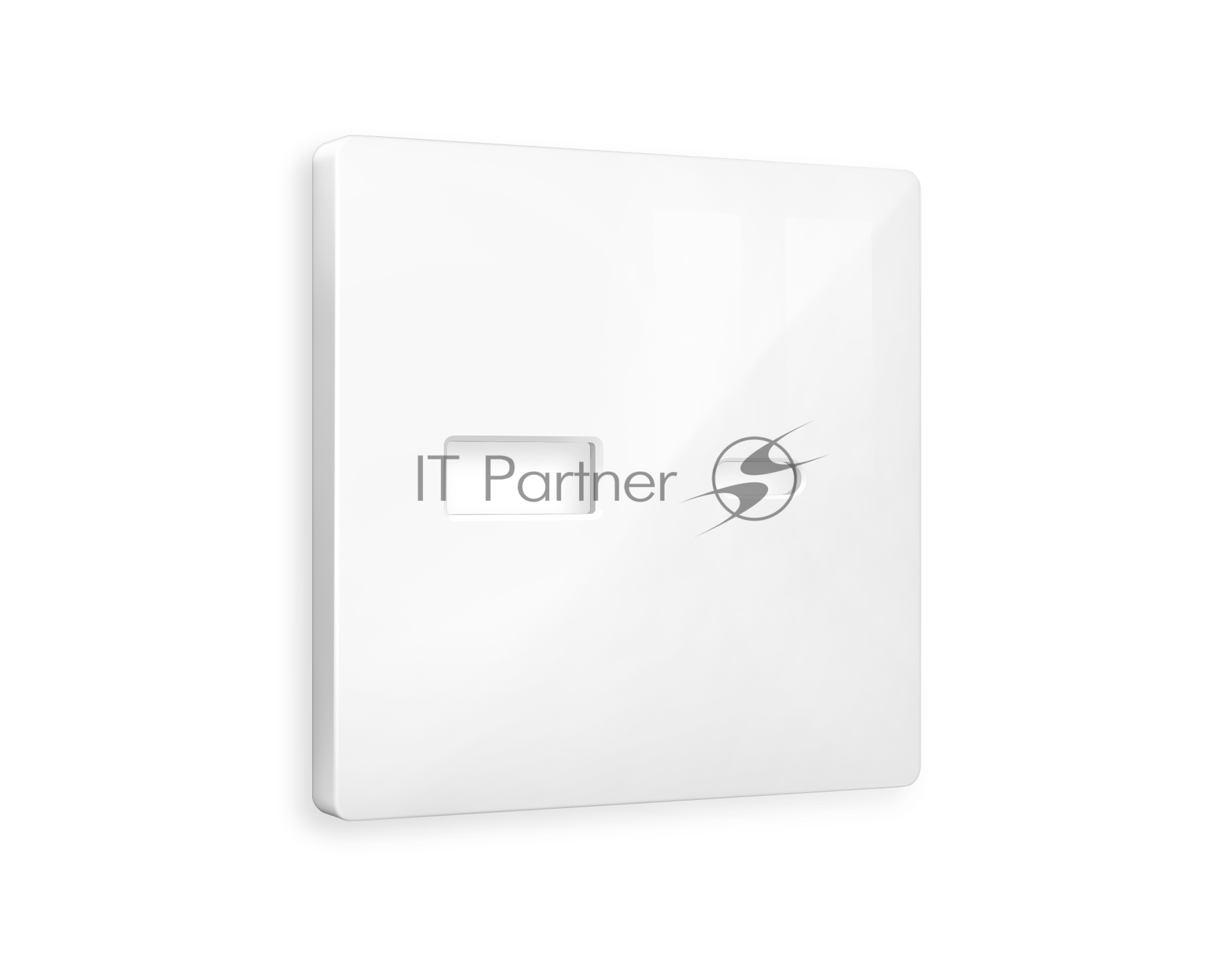 Лицевая панель ALFA (Белый глянец) для розетки 2USB тип A+C QUANT AP1110