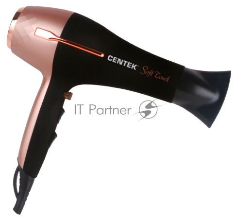 Фен Centek CT-2242 черный/розовое золото, 2000 Вт