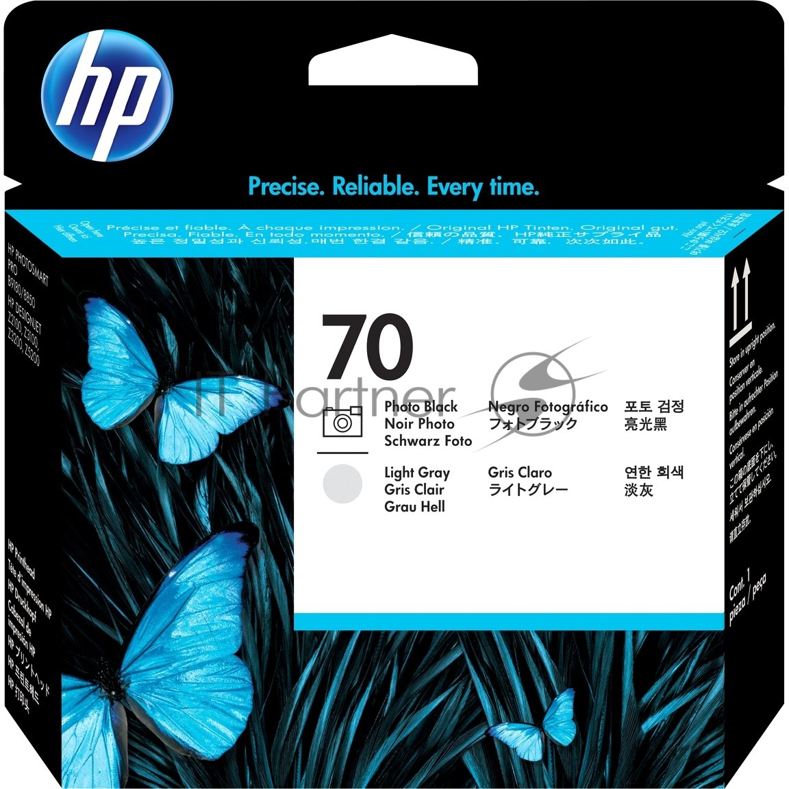 Комплект пПечатающих головок HP №70, черная и светло-серая DeskJet 1600CN/16/66/ 6620/ 6623/ 6628/ 450 (Original)