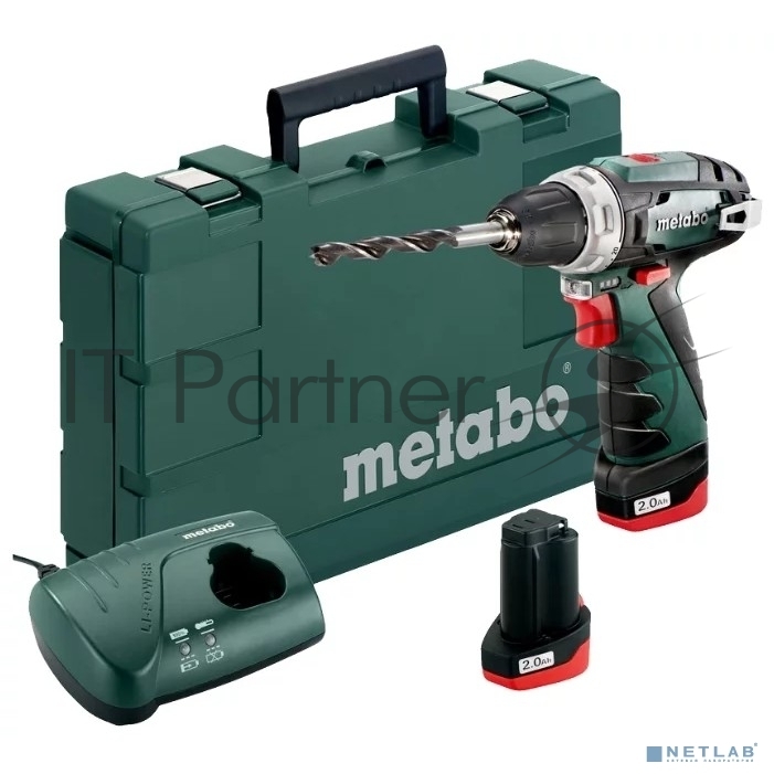 Аккум.дрель METABO PowerMaxx BS (600079550)2х2А·ч в сумке