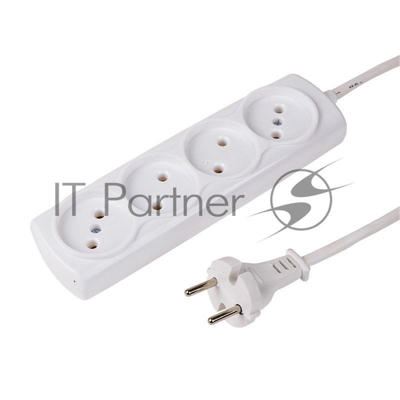 Удлинитель PROconnect OPTIMA 4 гнезда, 1.5 м, 2х0.75 мм², б/з, белый