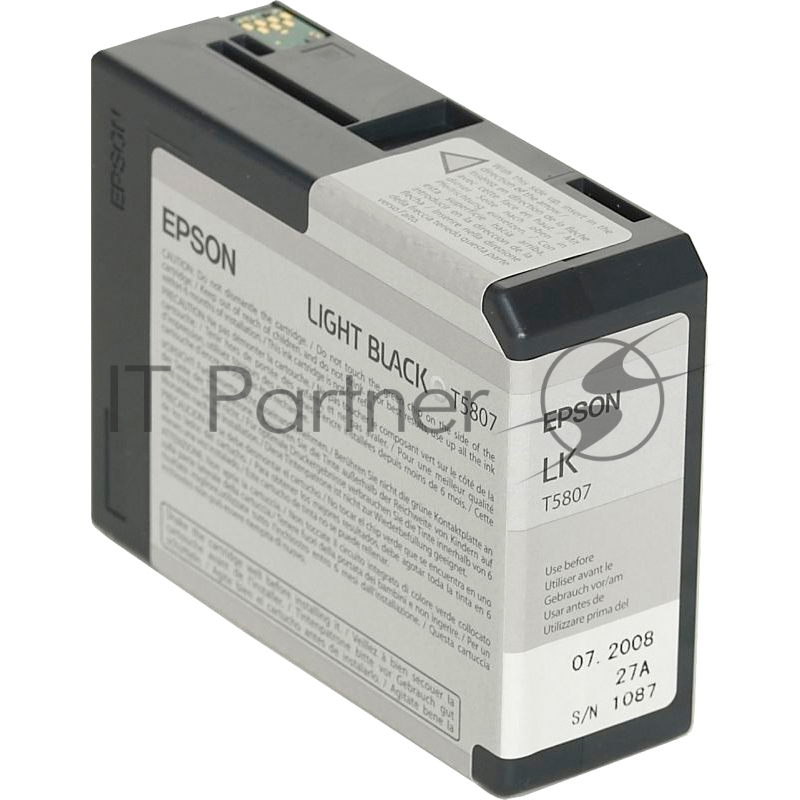 Картридж струйный Epson C13T580700 для Stylus Pro 3800 80 мл light black